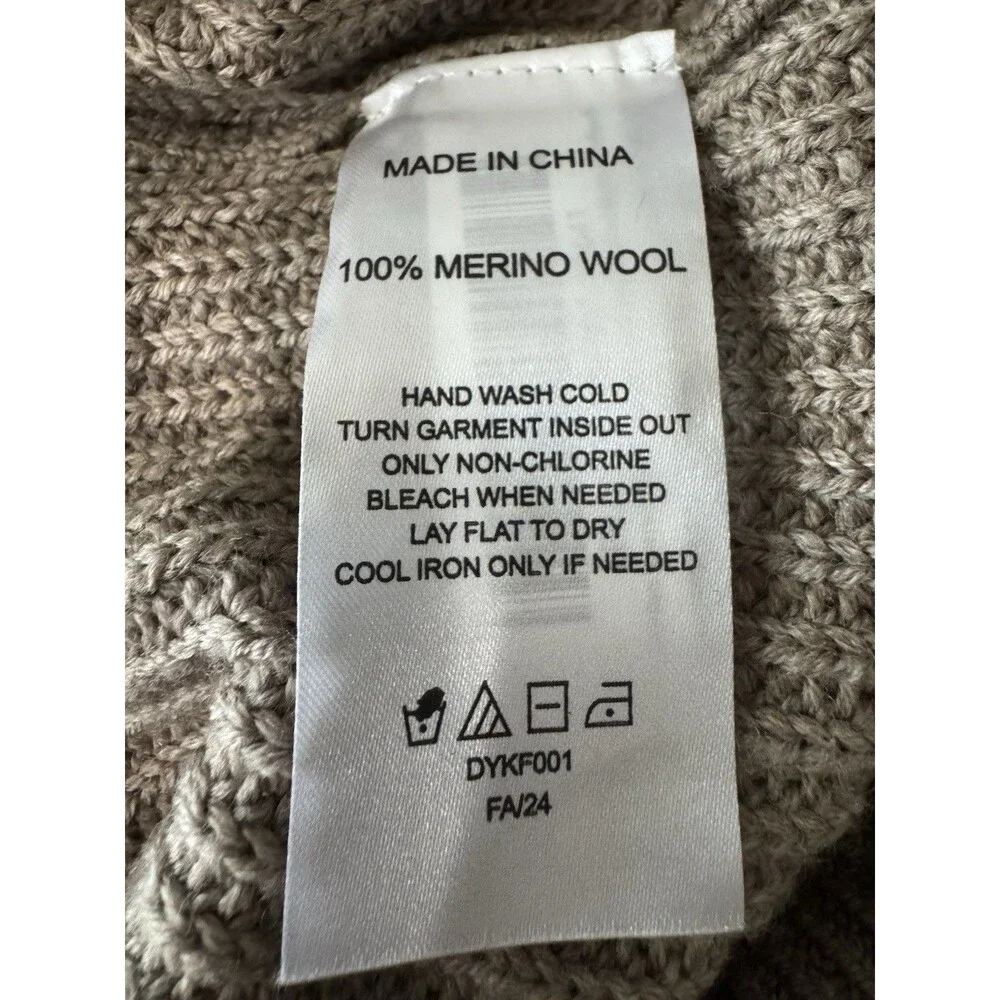 Quince‎ Men’s S Australian Ribbed Merino Wool Half Zip Sweater